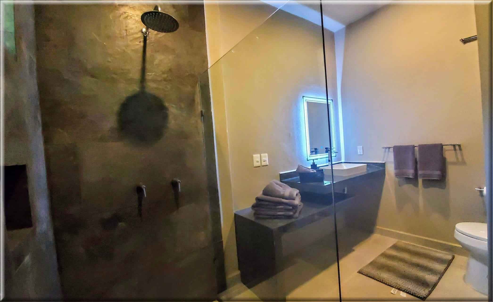 Contemporary bathroom in the San Pancho rental suite Contemporary bathroom in the San Pancho rental suite