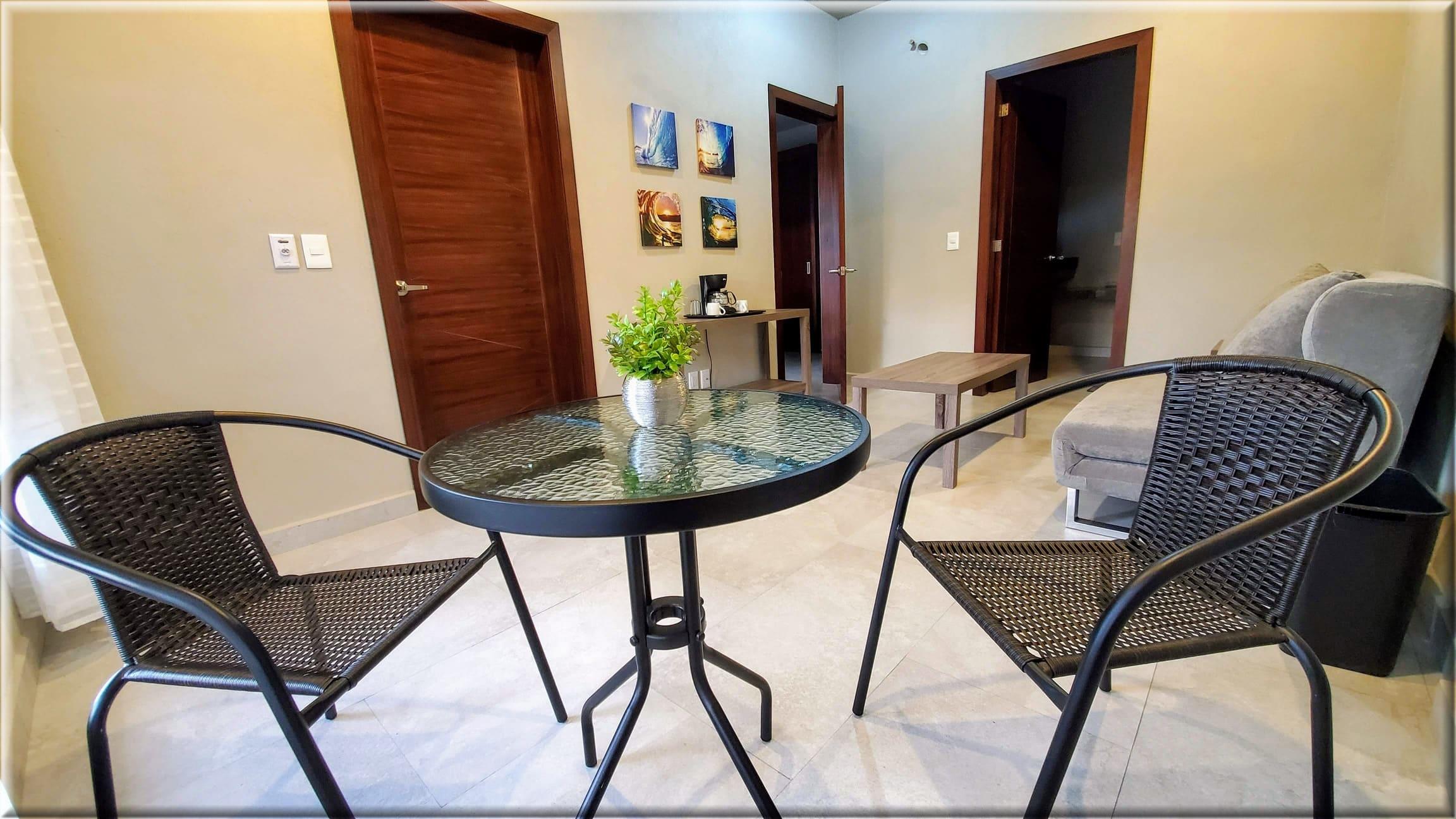 Living room Suite with jungle views Living room Suite with jungle views