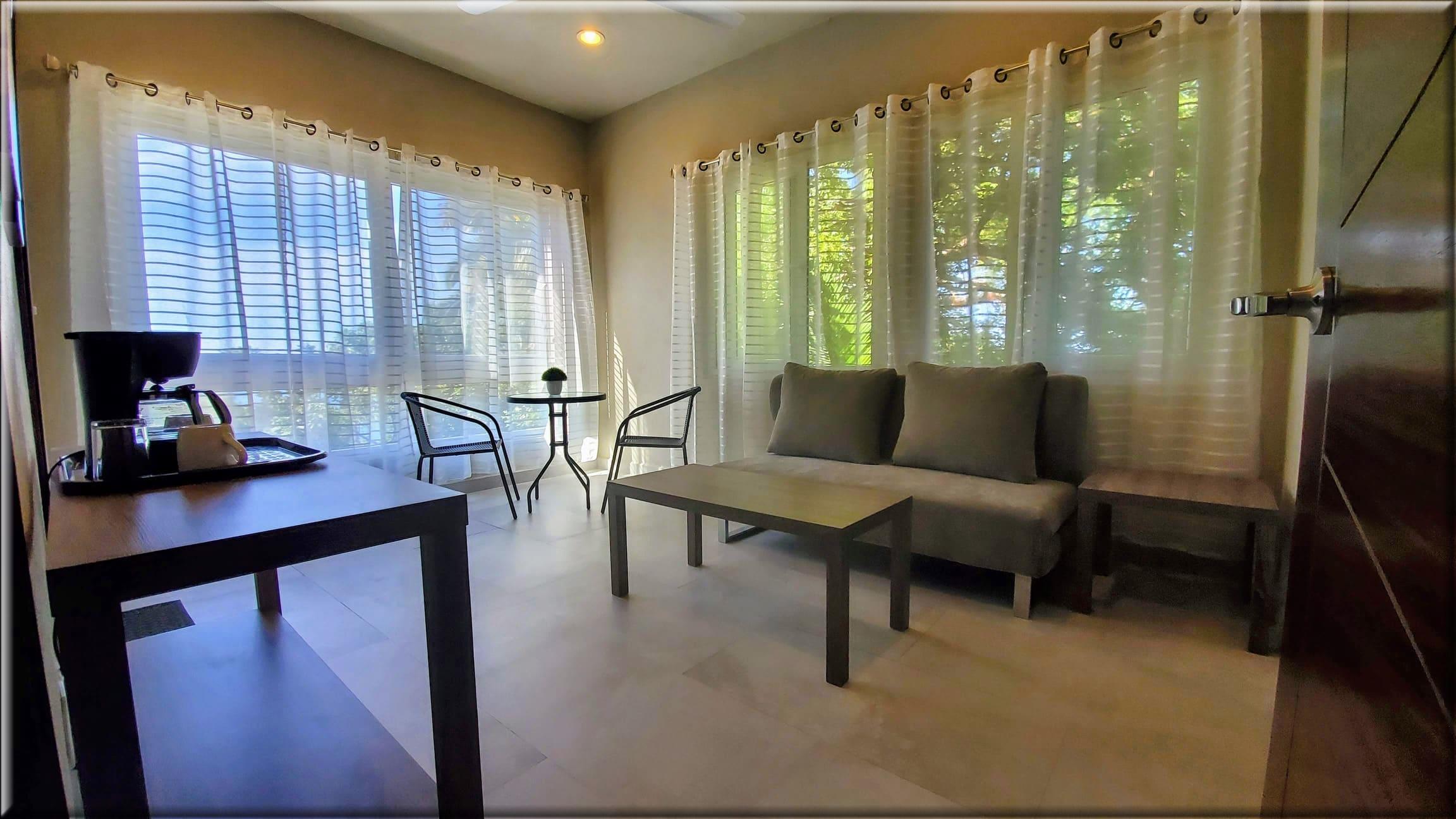 Suite Living Room with view to the ocean beach of San Pancho Suite Living Room with view to the ocean beach of San Pancho