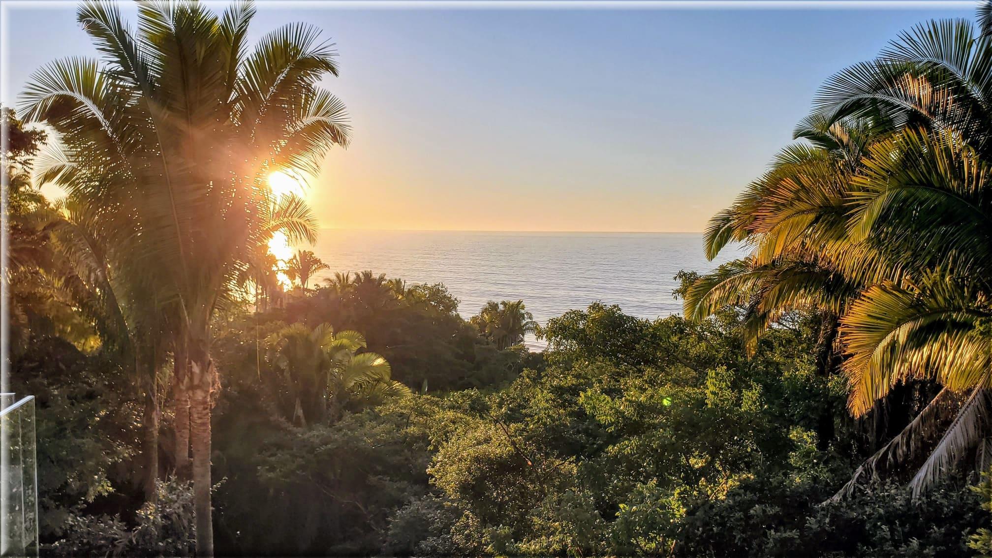 Early sunset view from Selva Suites rental Early sunset view from Selva Suites rental