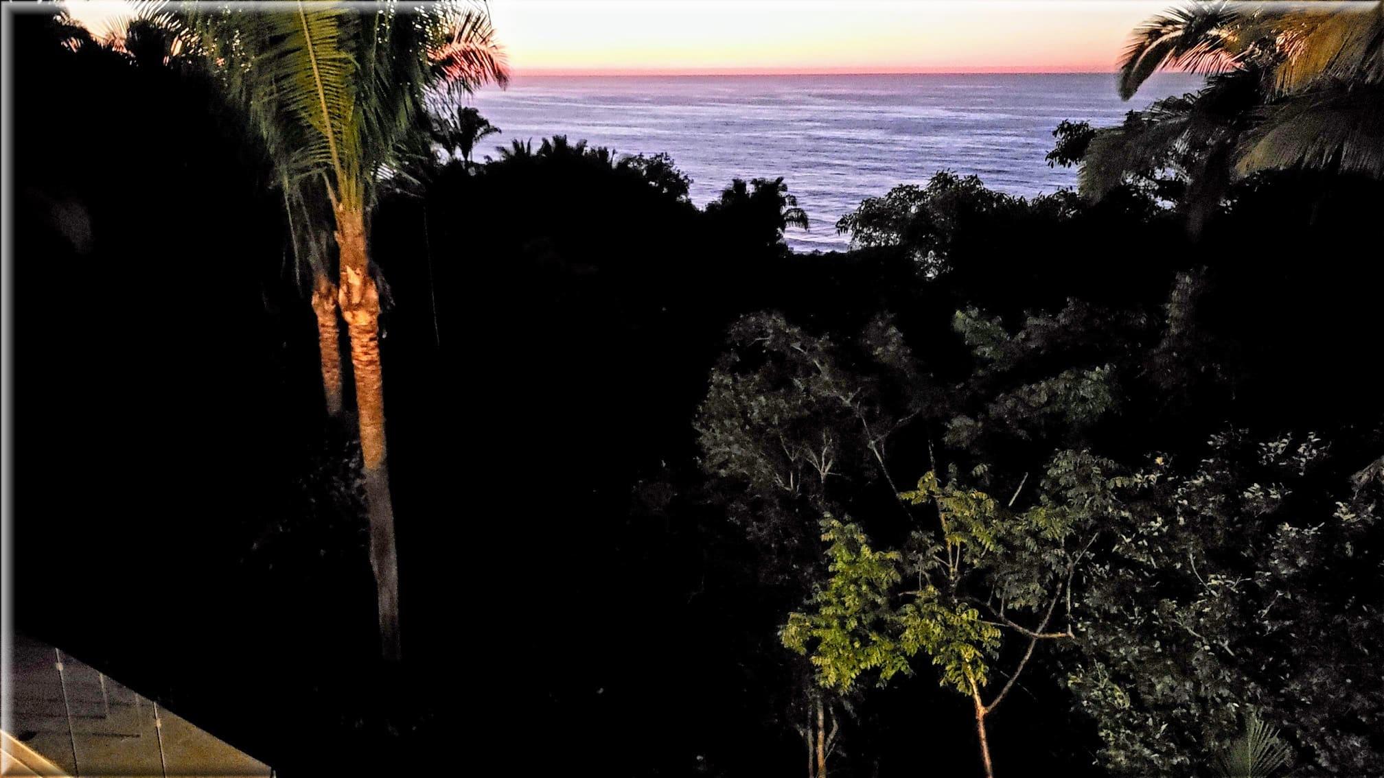 Evening sunset view from Selva Suites rental Evening sunset view from Selva Suites rental